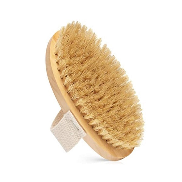 Palm Body Brush with with Natural Bristle
